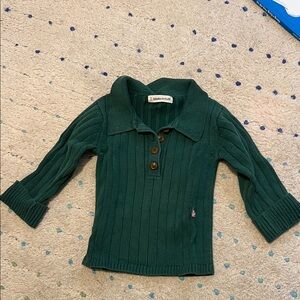 Misha & Puff Green Ribbed Sweater